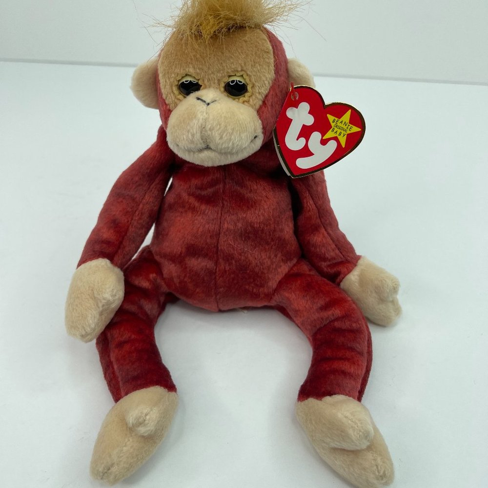 VTG 1999 Ty Beanie Baby orangutan Sweetheart “Schweetheart” Original retired